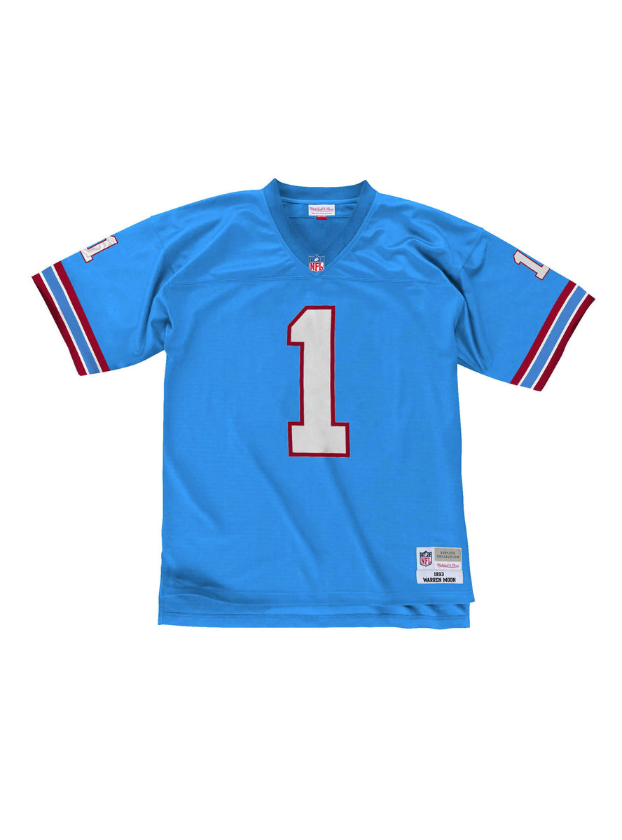 Tennessee Oilers Warren Moon Throwback Vintage Jersey 