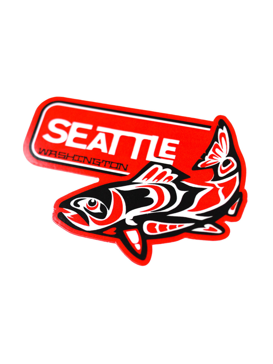 Stickers - Seattle Native American Fish Design