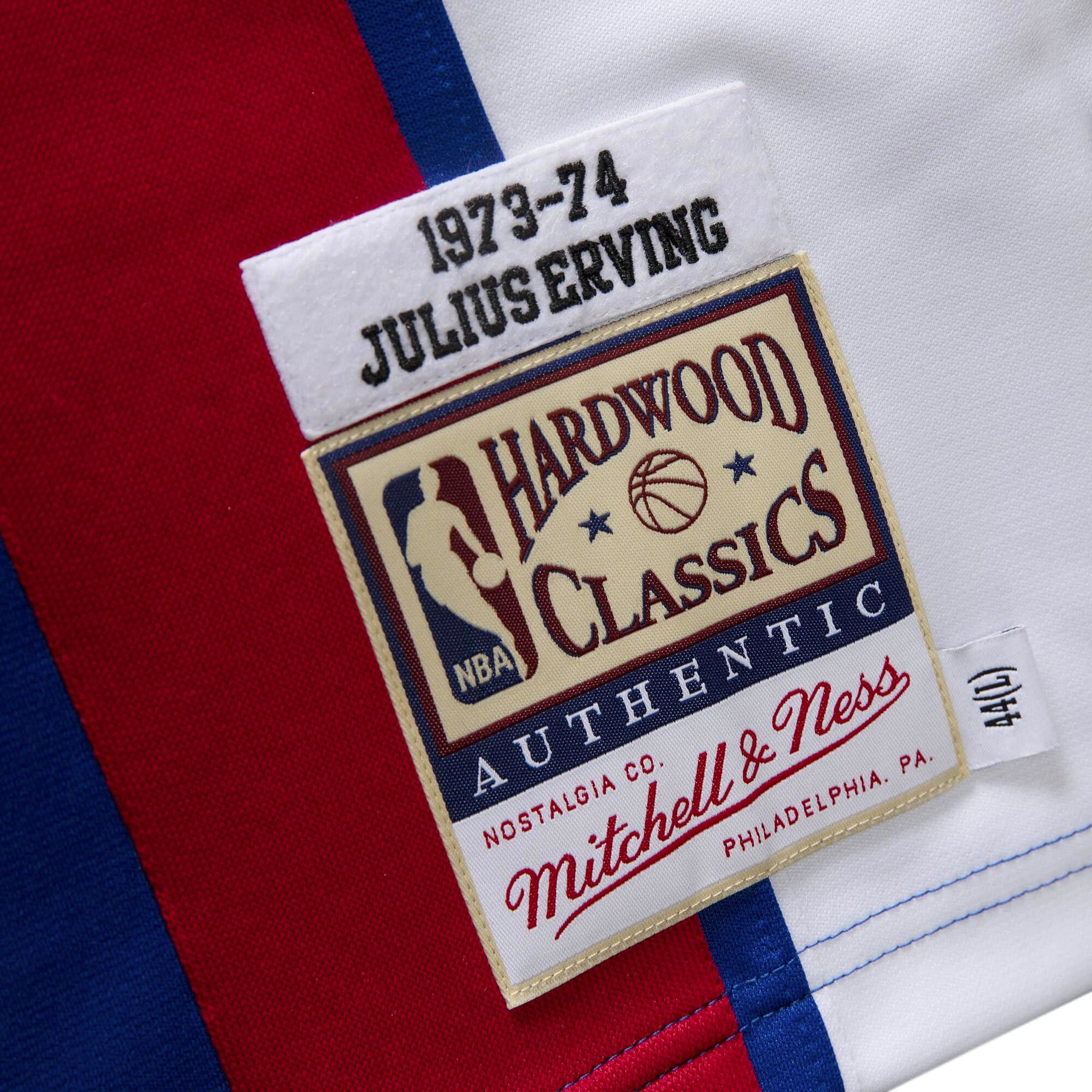 Mitchell & Ness Julius Erving New York Nets Blue Hardwood Classics Authentic Jersey Size: Extra Large