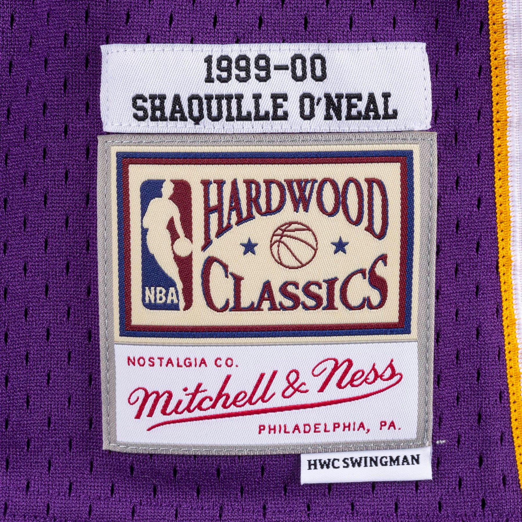 Shaquille O'Neal Los Angeles Lakers HWC Throwback NBA Swingman