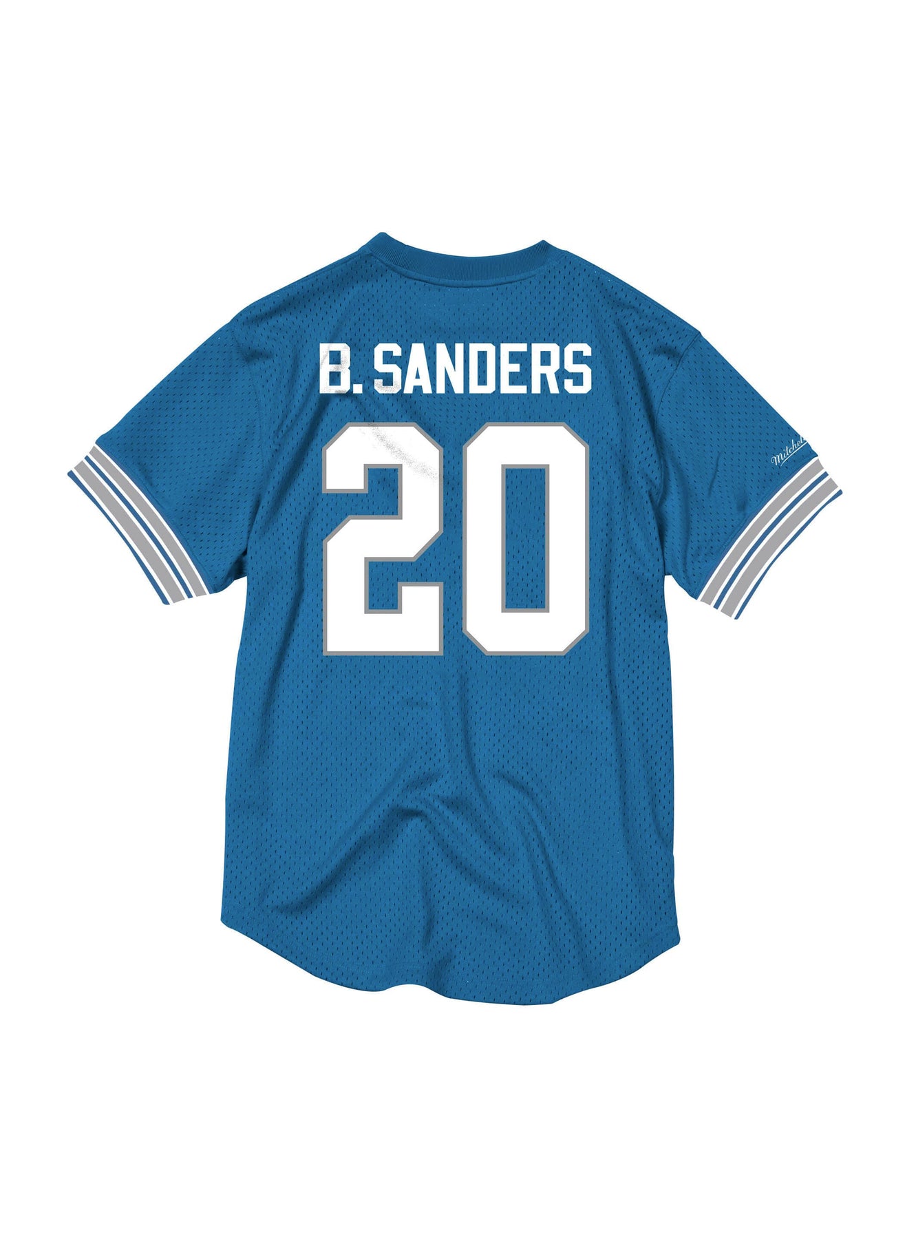 Mitchell & Ness Barry Sanders Detroit Lions Blue 1993 Retired Player Name &  Number Long Sleeve Top