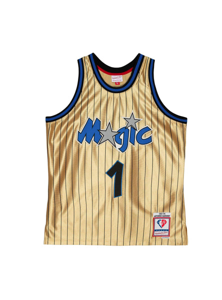 Mitchell & Ness 75th Anniversary Gold Swingman Penny Hardaway Orlando Magic 1993-94 Jersey